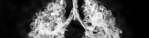 artistic way of illustrating smoke in the lungs