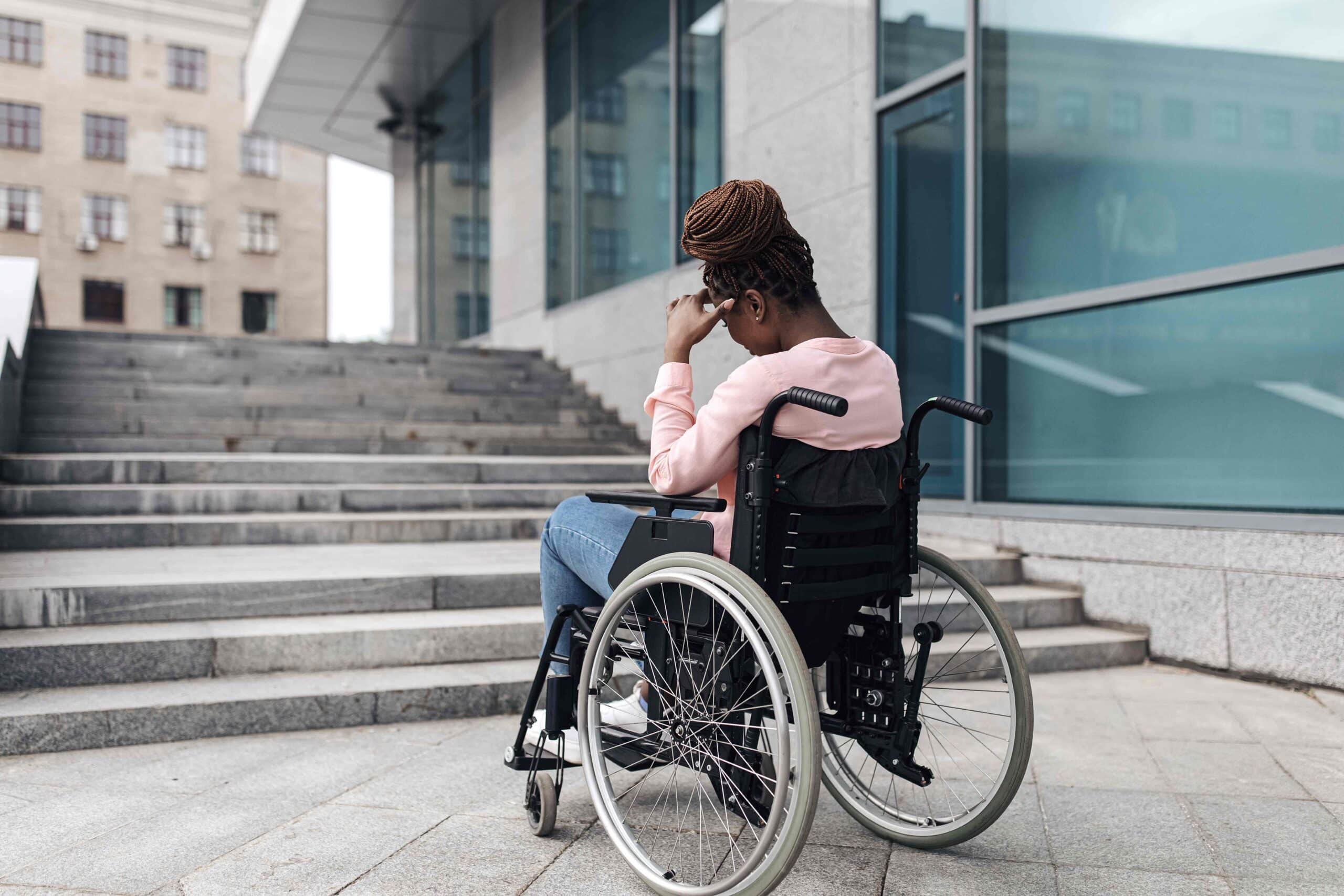 Person with a catastrophic injury at home with a family member